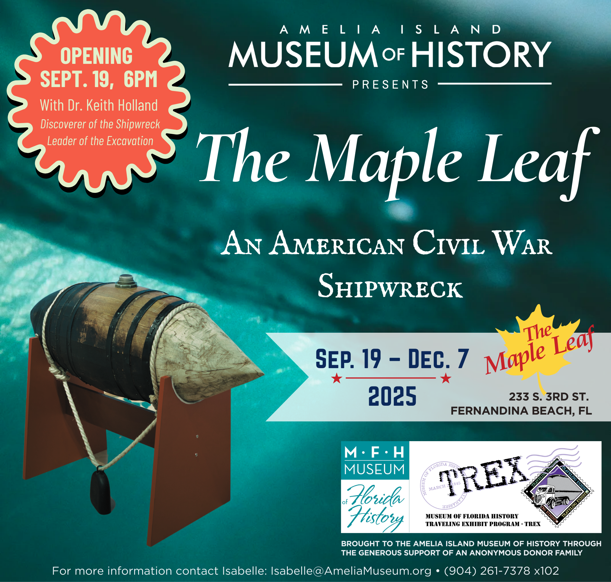 Flyer EXHIBIT OPENING The Maple Leaf 10.5 x 10