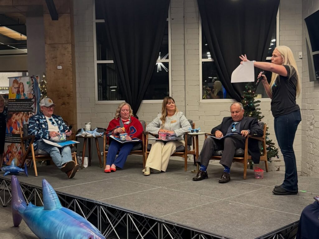 The Nassau Education Foundation hosted Shark Grant Night, a high-energy pitch competition. Photo courtesy Nassau Education Foundation