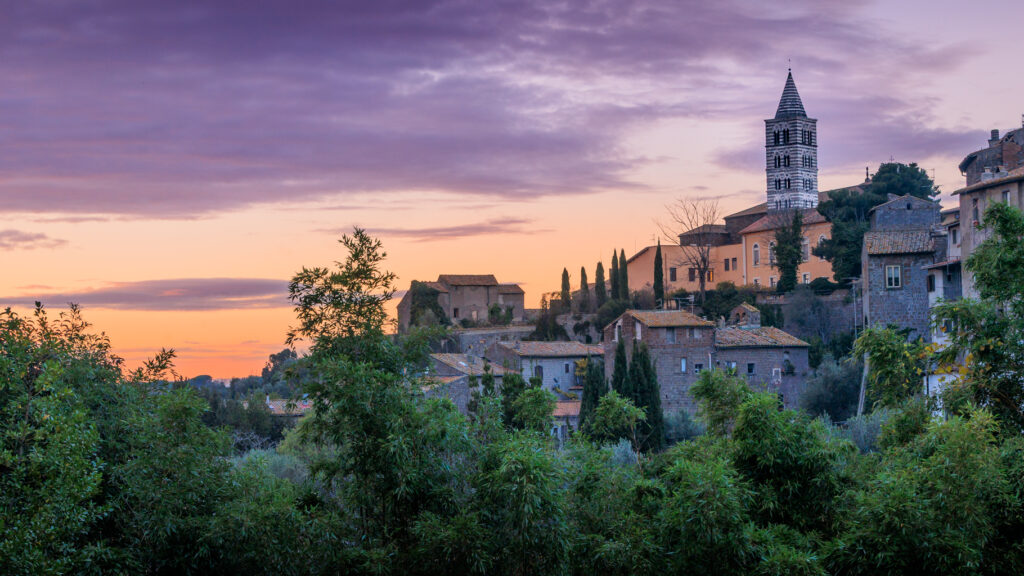 Overlooking Viterbo at sunset. Photo by Debi Lander